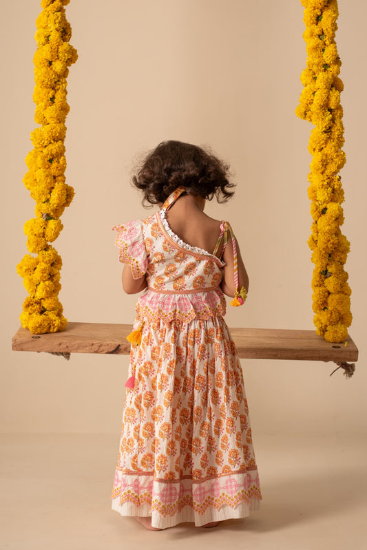 Girls festive ethnic lehenga outfit 