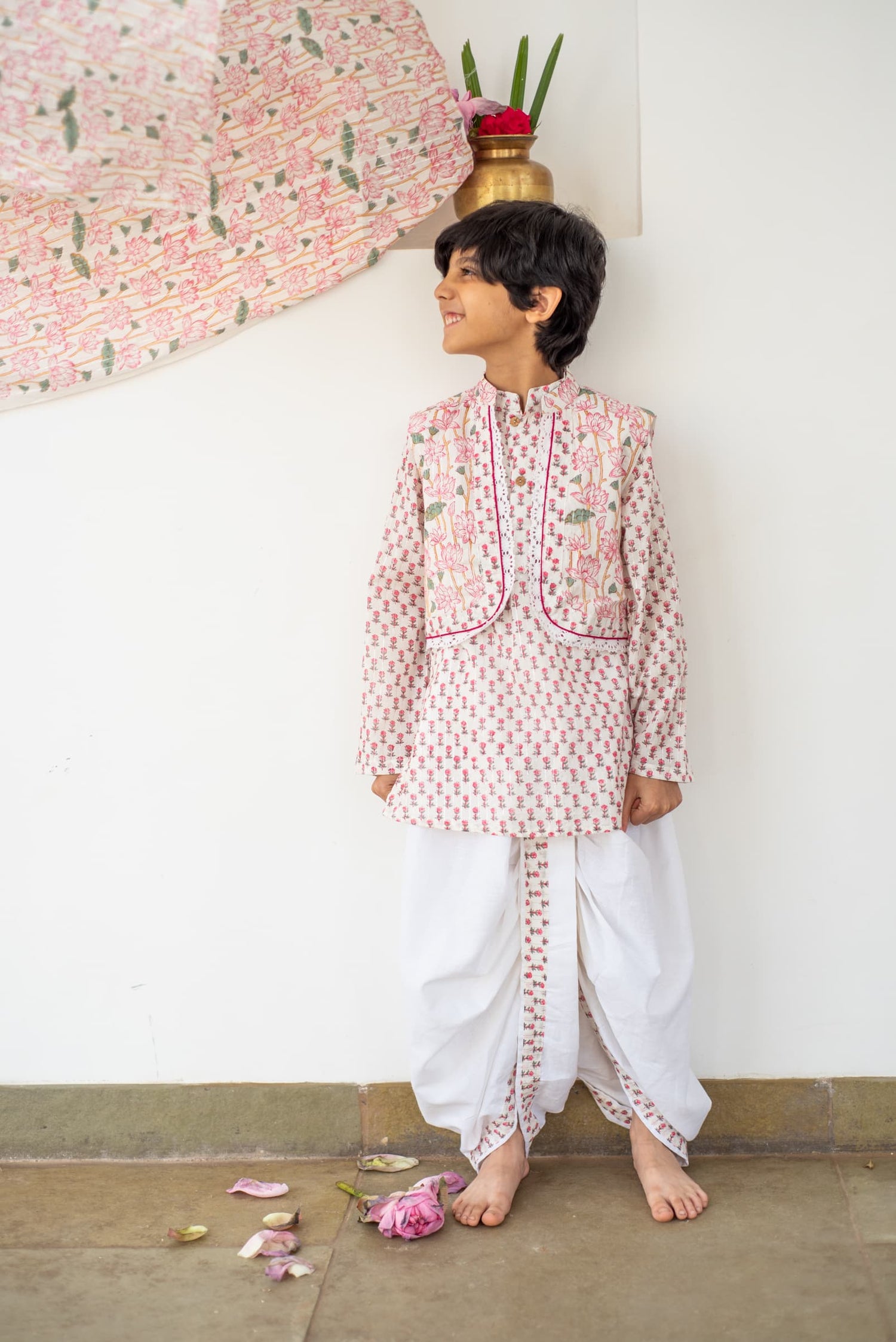 kids floral kurta set cotton – Plumcheeks