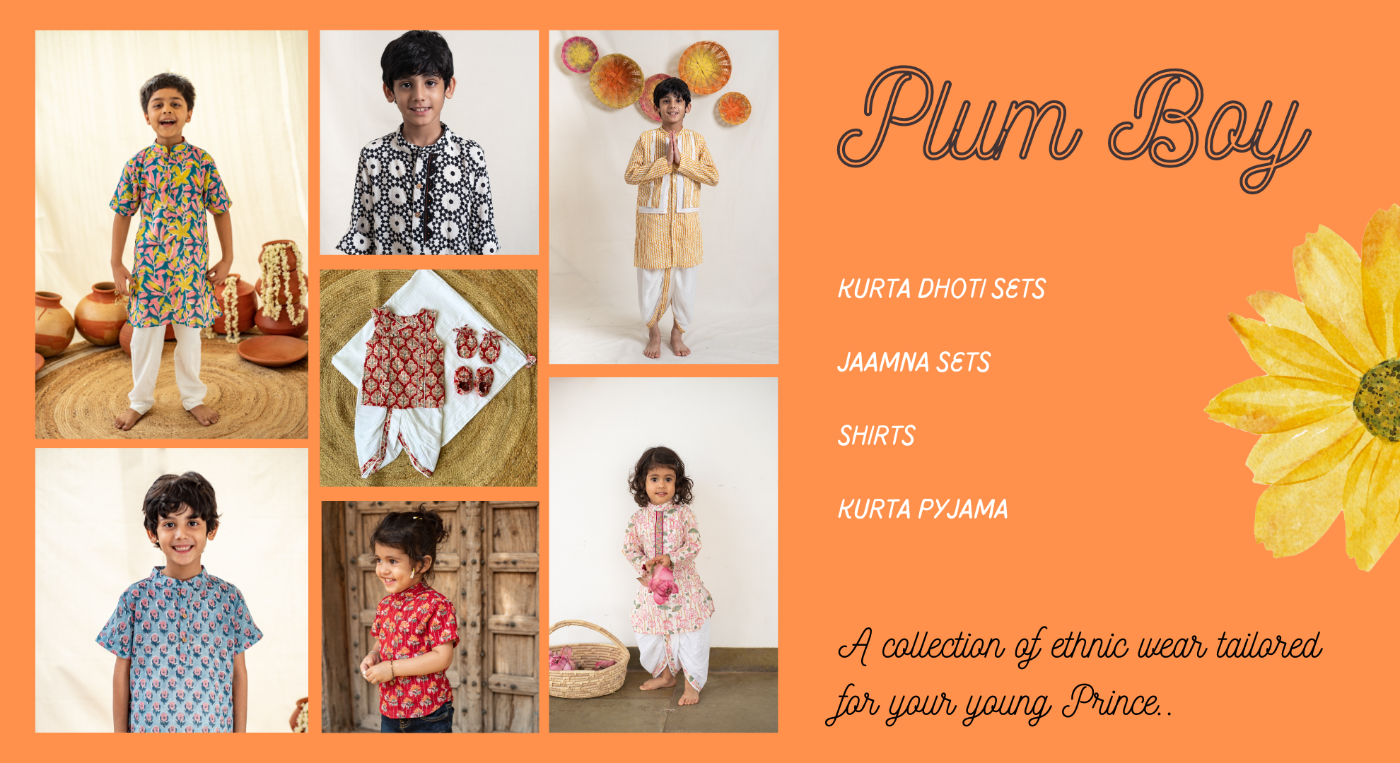 Shop Online Kids Ethnic Wear for Girls and Boys