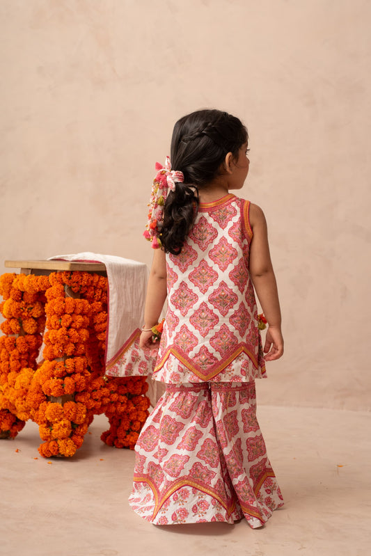 Girls festive ethnic sharara outfit