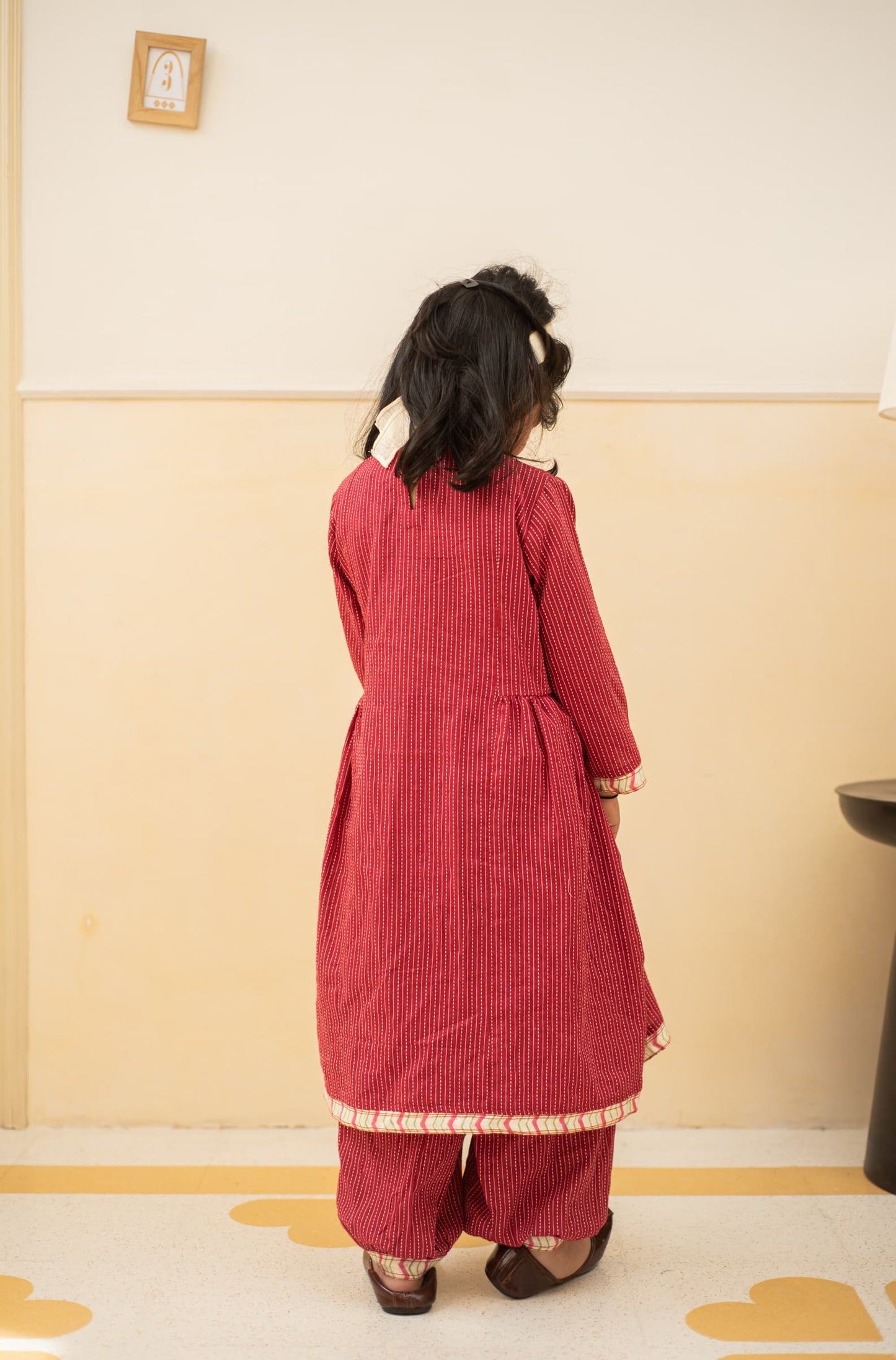 kids mustard angarakha kurta set – Plumcheeks