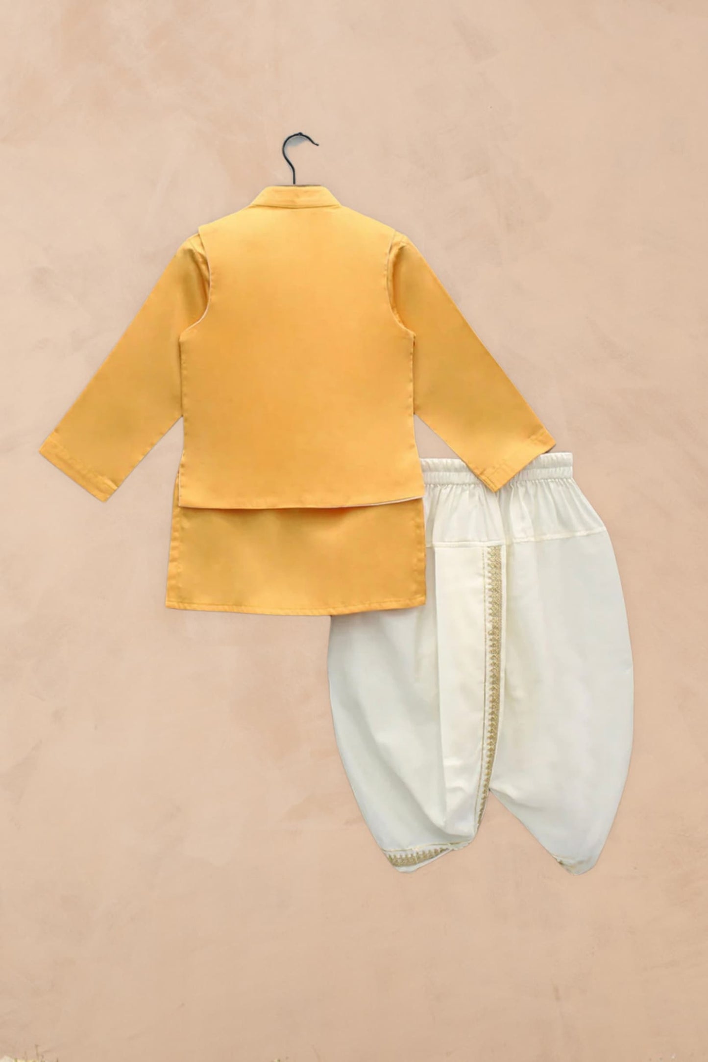 Orange kurta set for boys