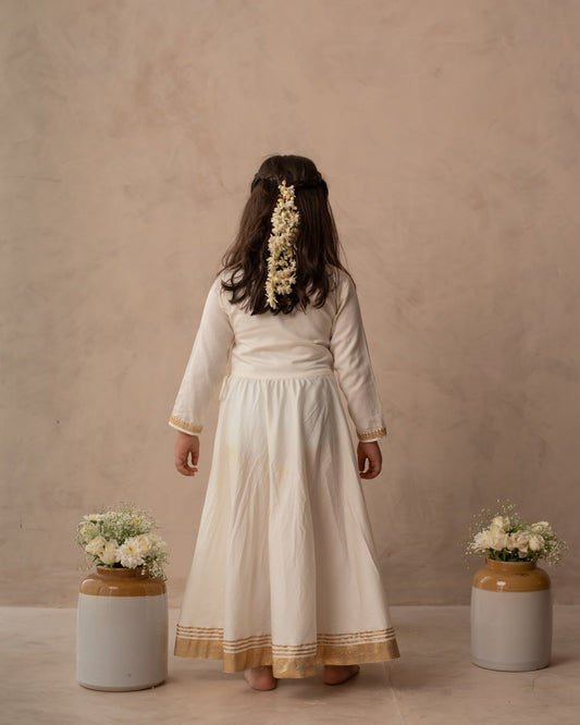 Girls ethnic anarkali set by PlumCheeks