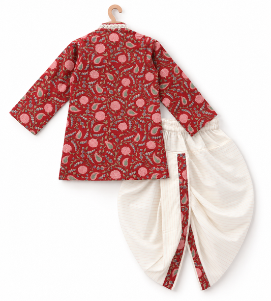 Lal Bagh Dhoti Kurta Set