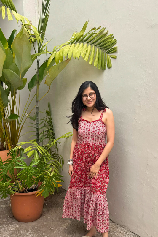 Scarlet Tie Up Dress