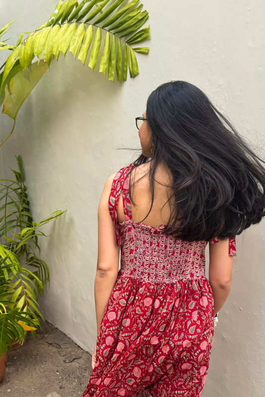 Scarlet Tie Up Dress