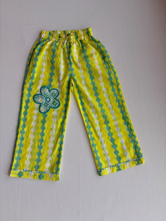 Flora Green Nightsuit Set