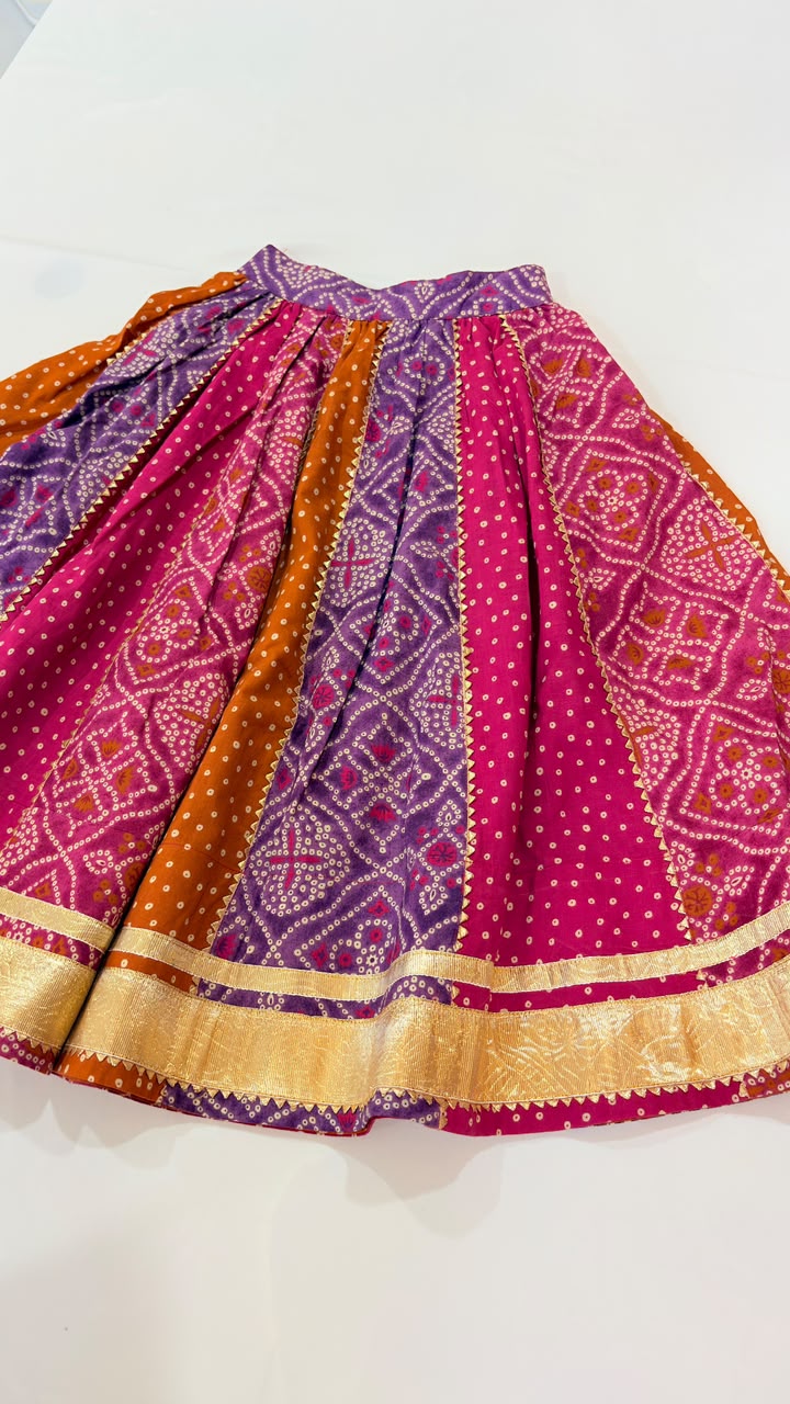 Bandhej Lehenga Set
