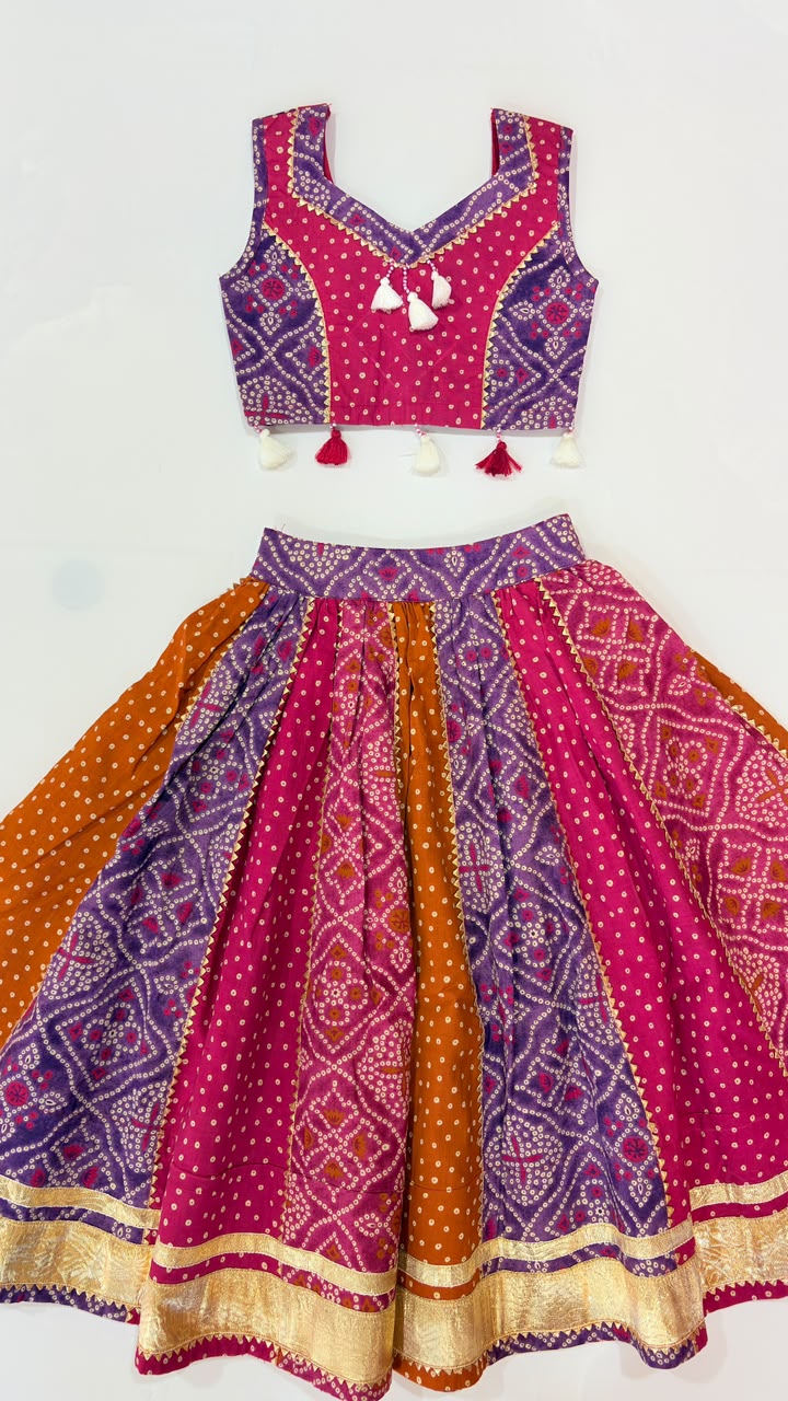 Bandhej Lehenga Set