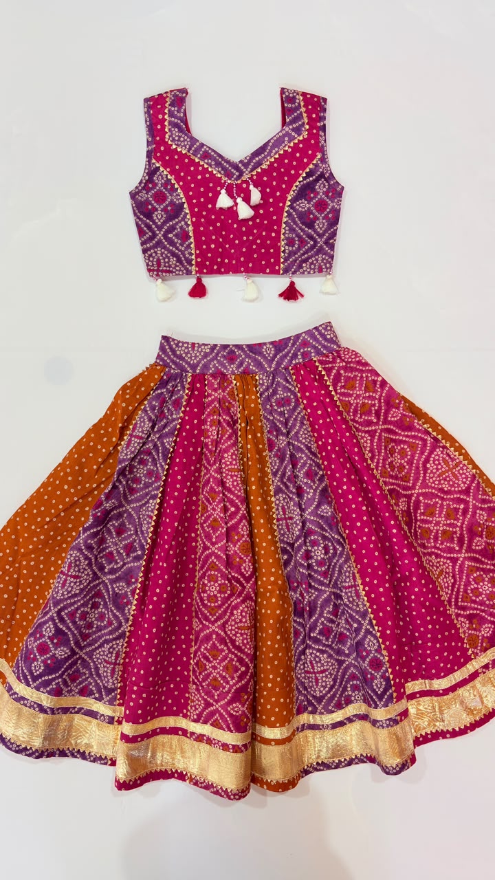 Bandhej Lehenga Set
