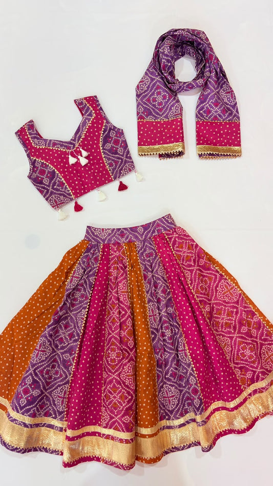 Bandhej Lehenga Set