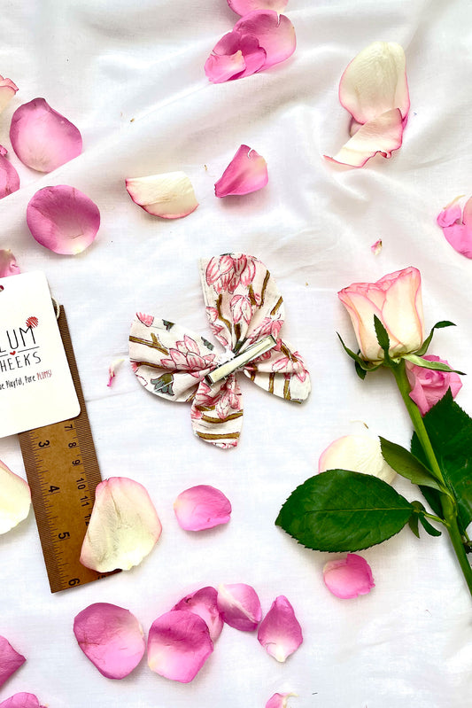 Pink Blossom Butterfly Pin