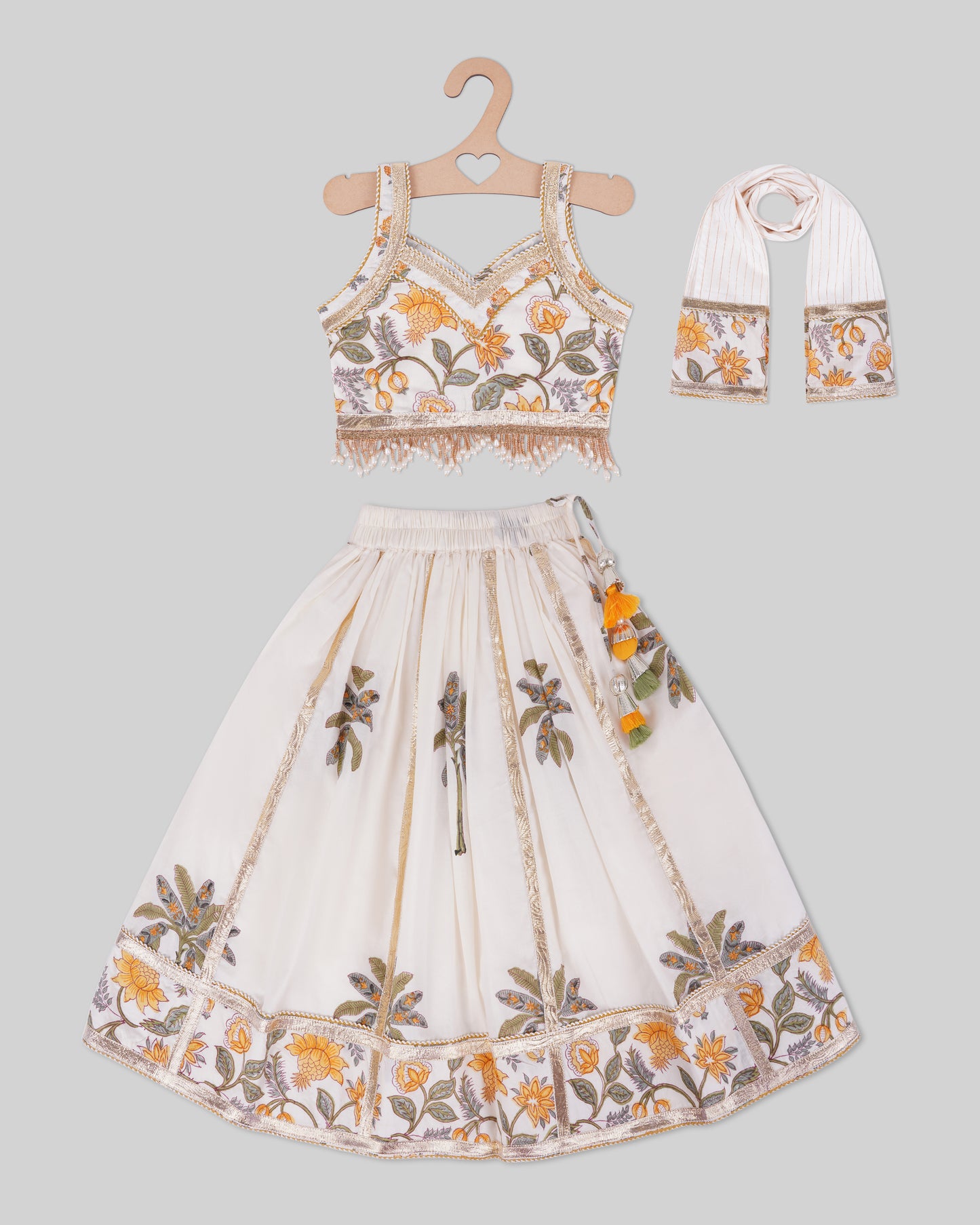 Palm Lehenga Set