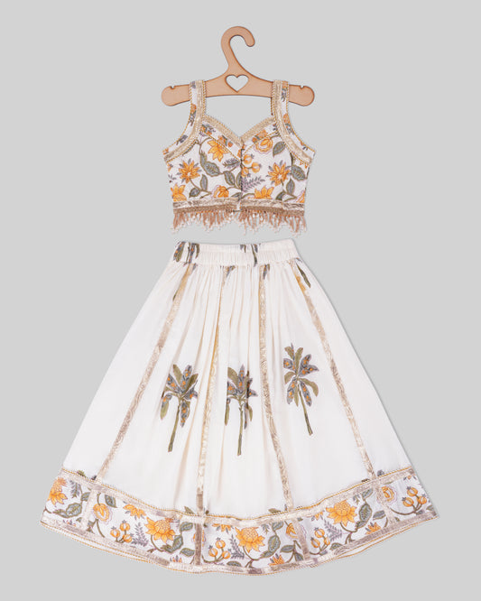 Palm Lehenga Set