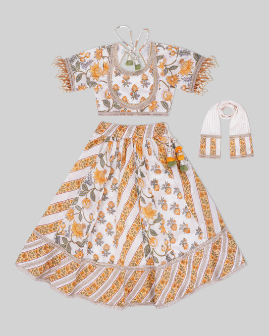 Palm Lehenga Set
