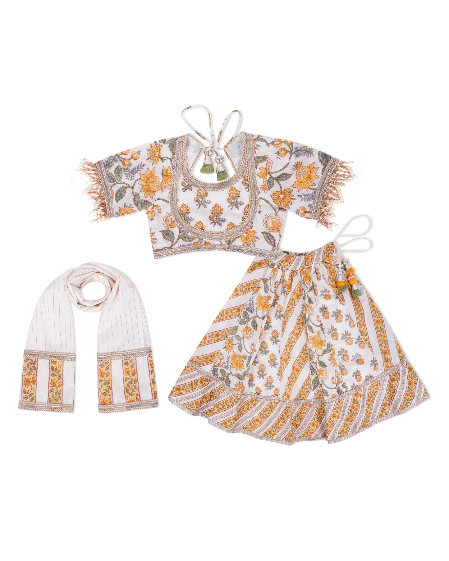 Palm Lehenga Set