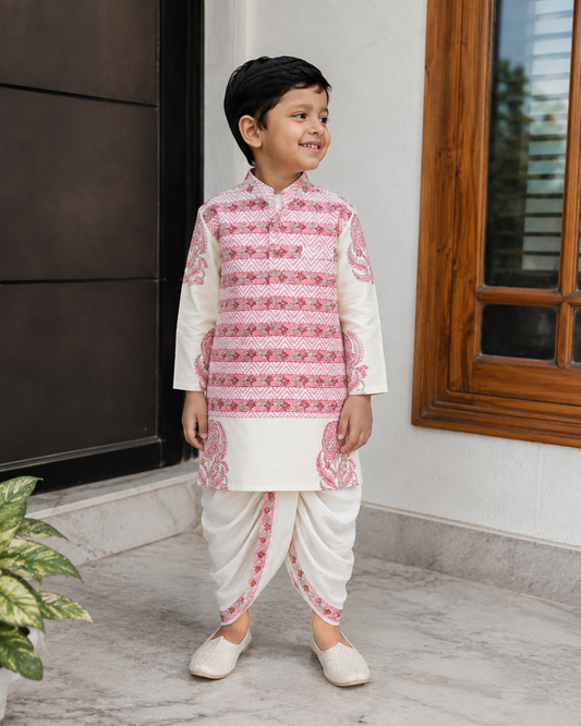 Gul Kurta Dhoti Set