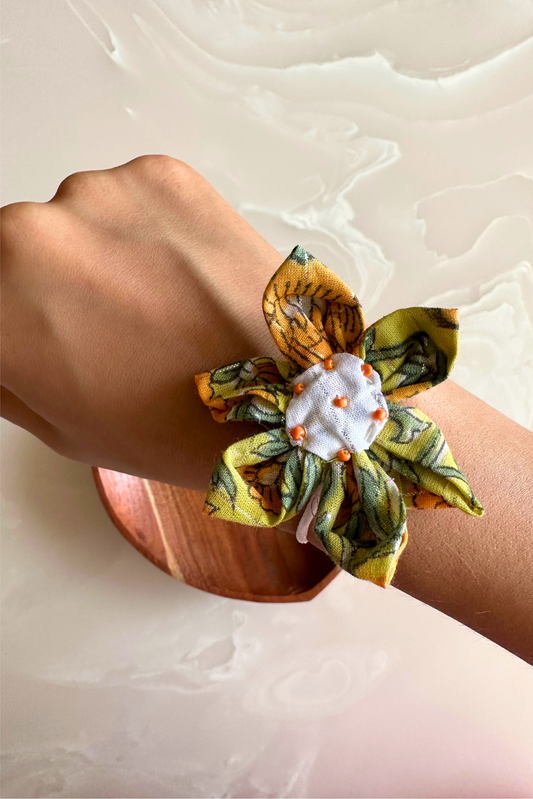 Yellow Rakhi - Upcycled