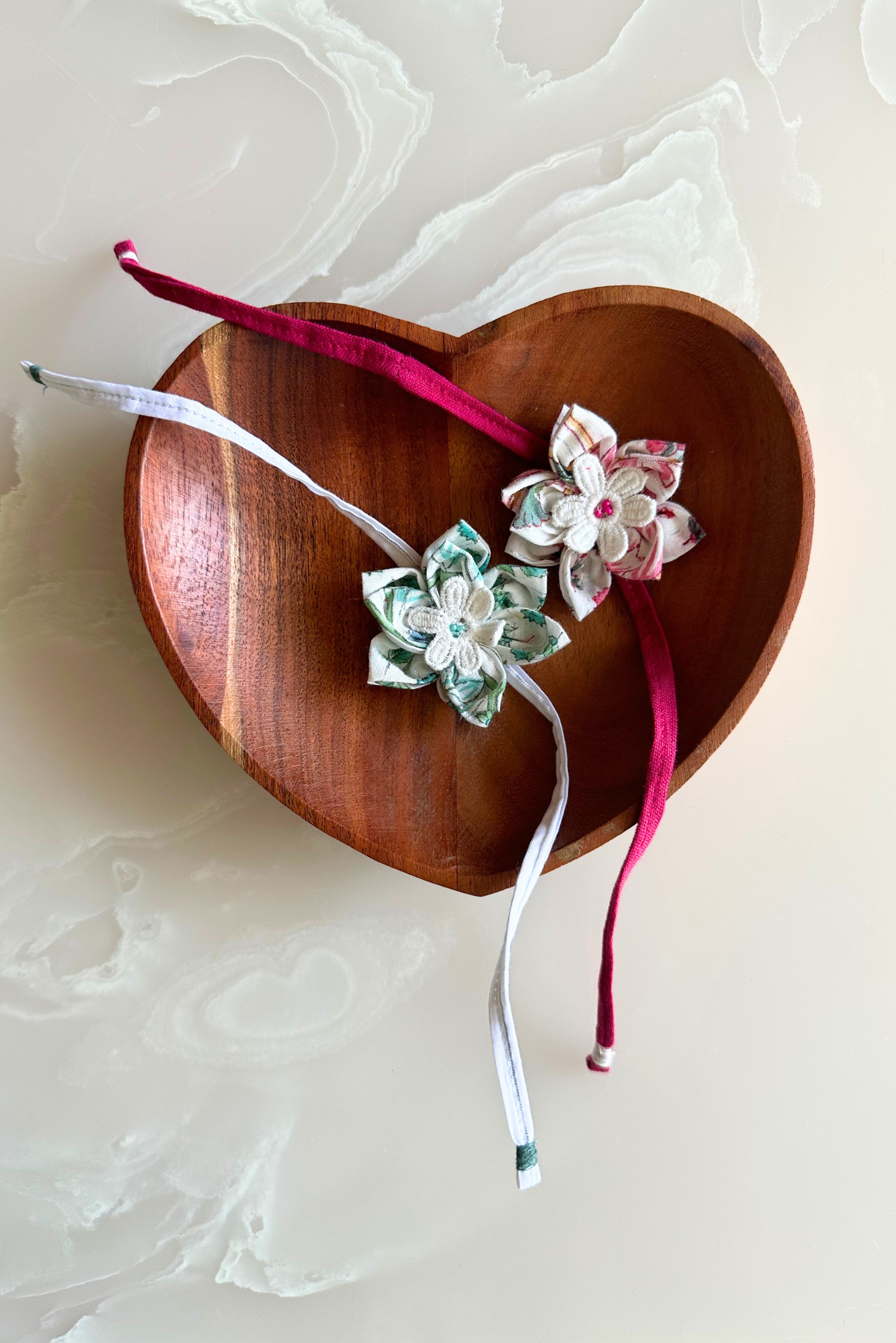 Pink Lotus Rakhi- Upcycled