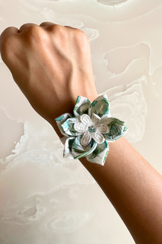 Blue Lotus Rakhi- Upcycled