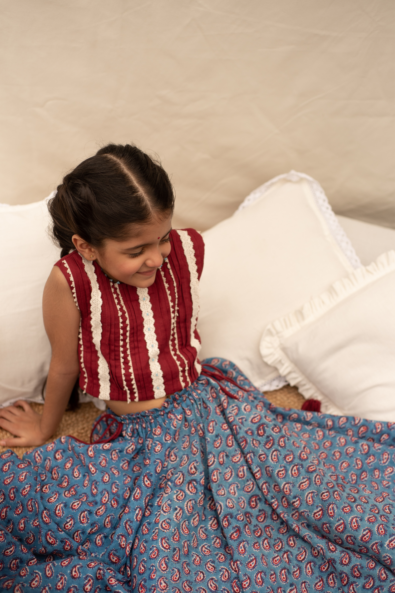 Buy Peach Satin Lehenga Set for 1-2 Year Girls Online from Indian Luxury  Designers 2024