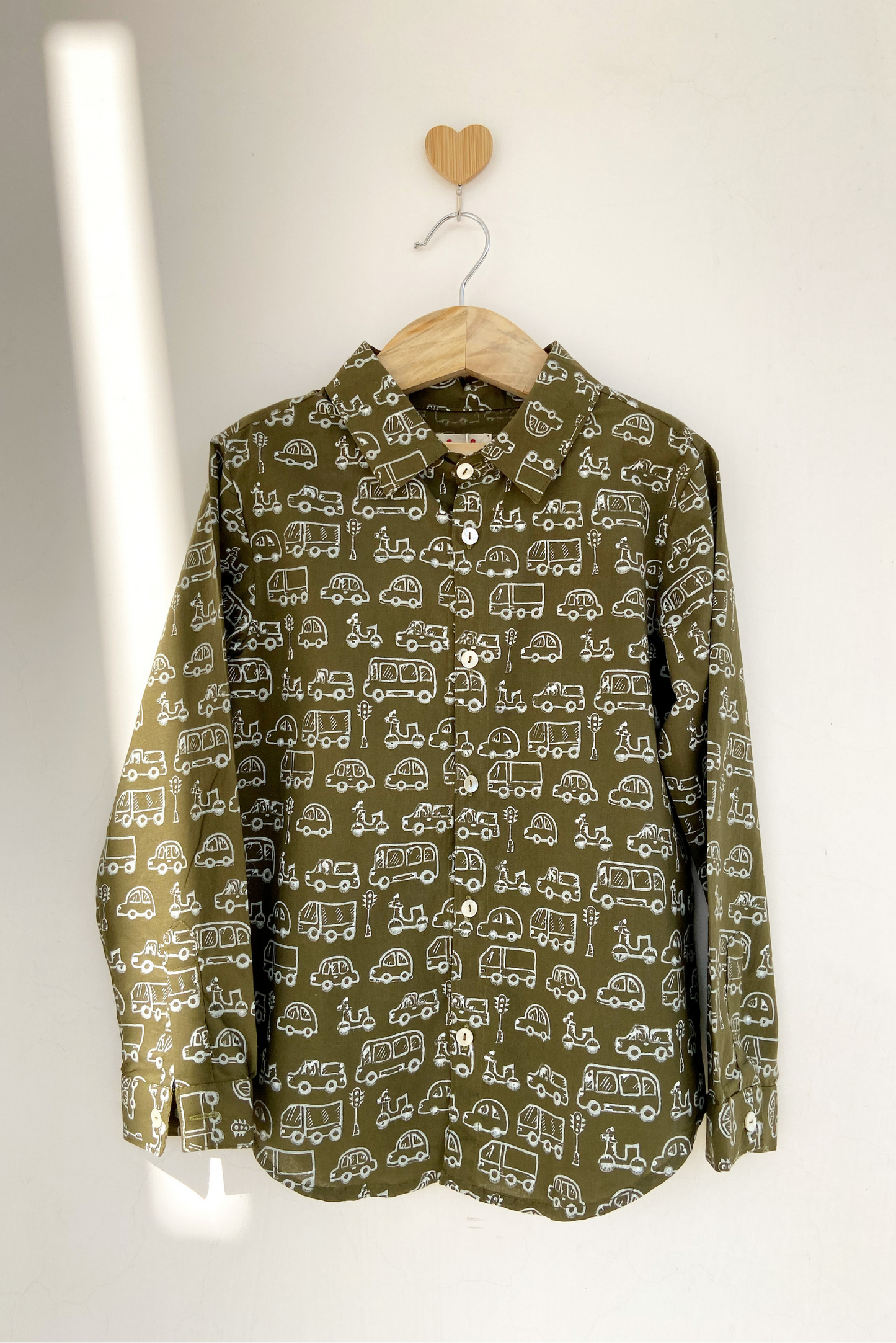 Block Printed Car Shirt