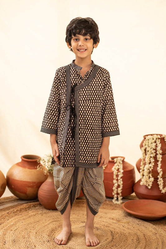 Paisley Angarakha Dhoti Set
