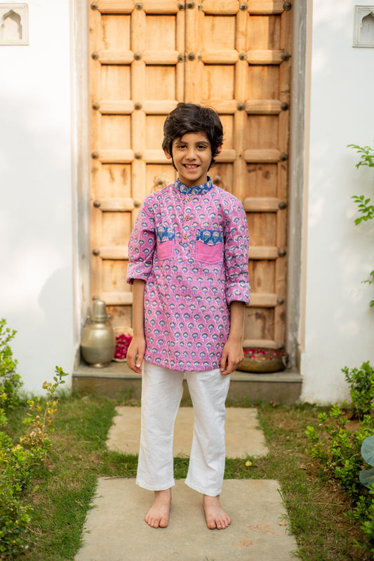 Purple Orchid Kurta Set
